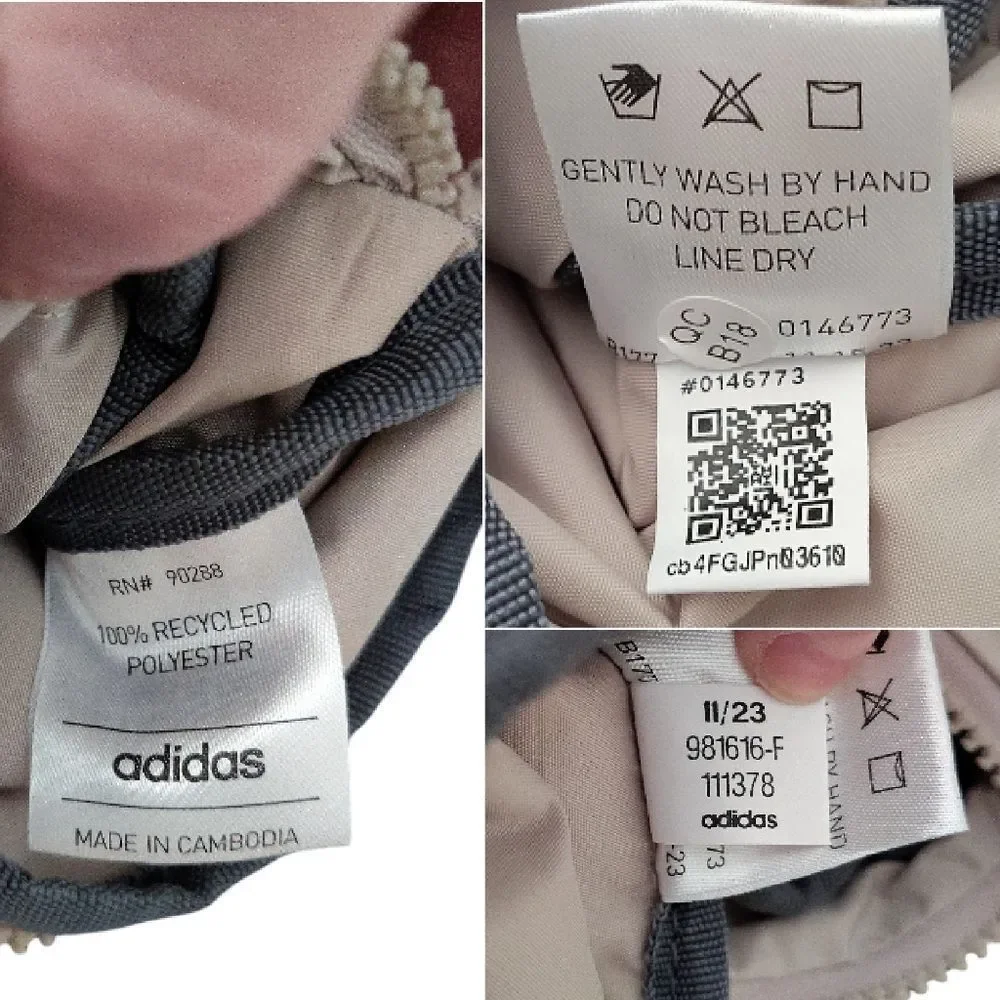 Adidas Hydration 2 Beige Lemon‎ Unisex Crossbody Mini Bag NWOT